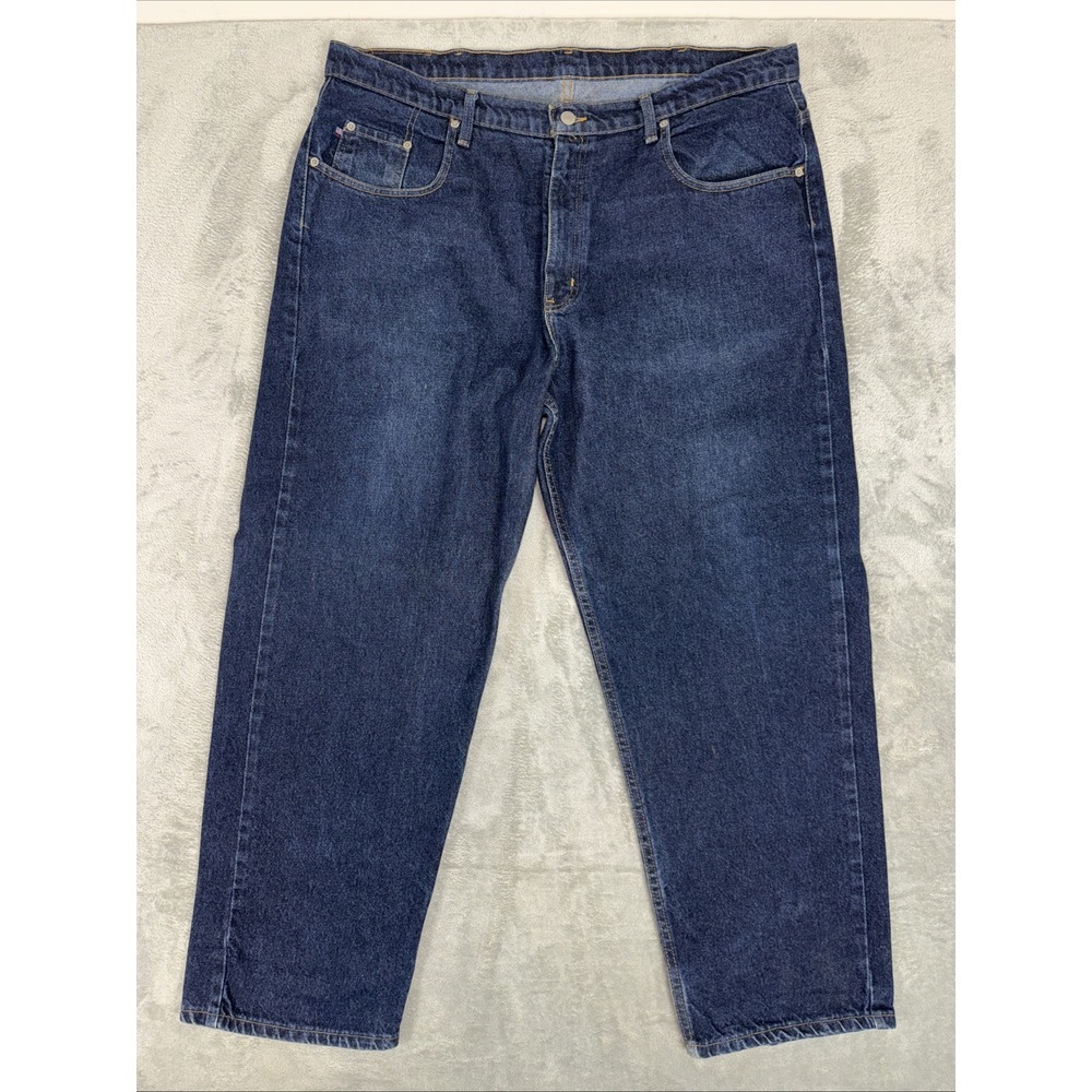 Vintage Polo jean Company Ralph Lauren Jeans Mens 40x30‎ Relaxed Fit Dark Wash